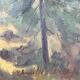 Oil on canvas by Camille Leroy 1905-1995. Alpes-Maritimes.