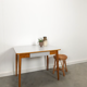 Vintage wooden dining table with formica top