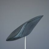 Abstract Organic Sculpture in polished Grey Stone, 1980s