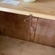 Small raw wood display cabinet