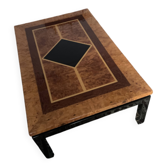 Elm burl coffee table
