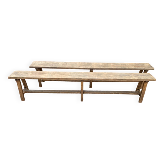 Oak benches