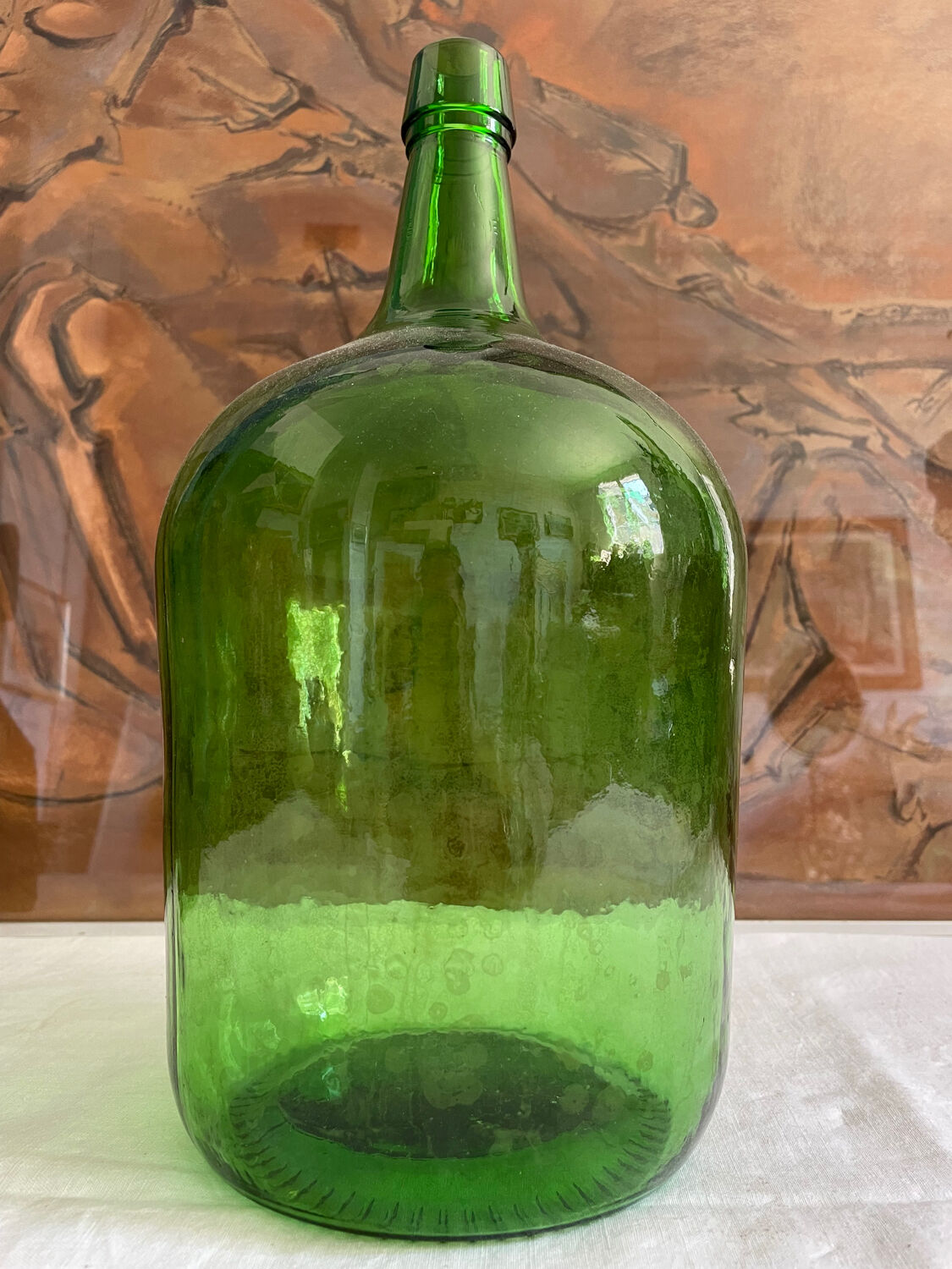 Demijohn bottle green