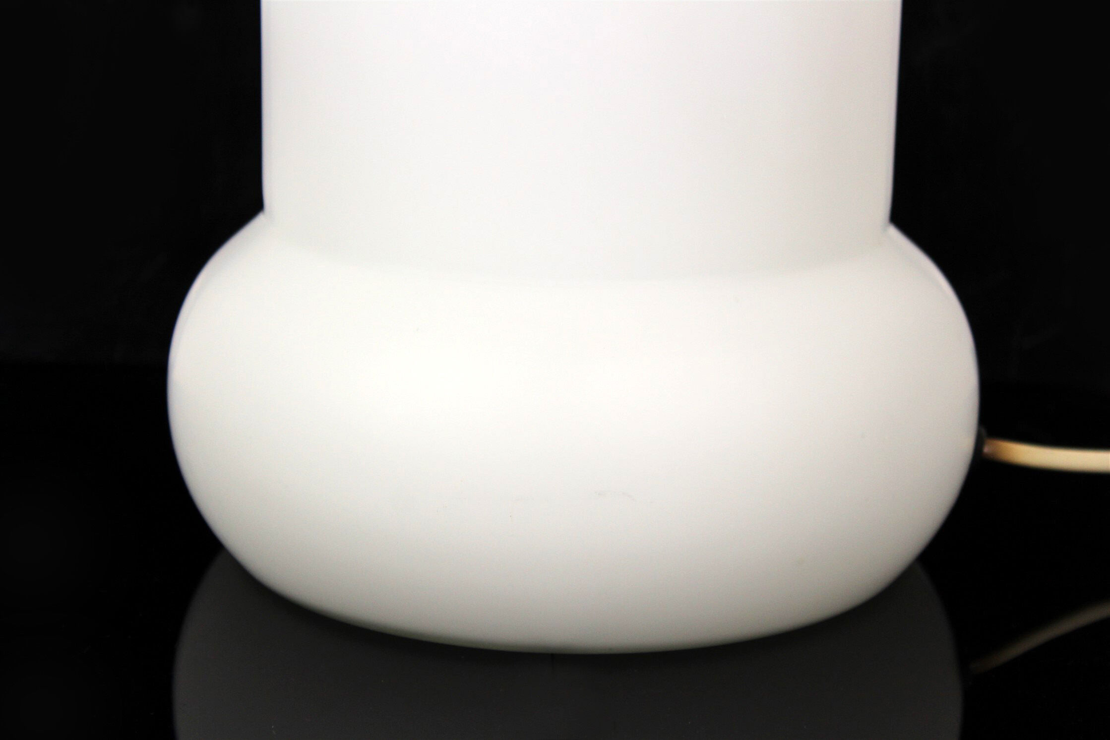 Mid-century glass table lamp from osvětlovací sklo valašské meziříčí, 1970s