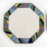 Pair of Scenario Metropol plates by Barbara Brenner for Rosenthal, 1990