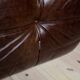 Set of 3 brown leather Togo sofas designed by Michel Ducaroy 1973