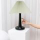 Emerald Green Glass Table Lamp Fleur by Michael Bang for Holmegaard, Danish Mid-Century 1960s