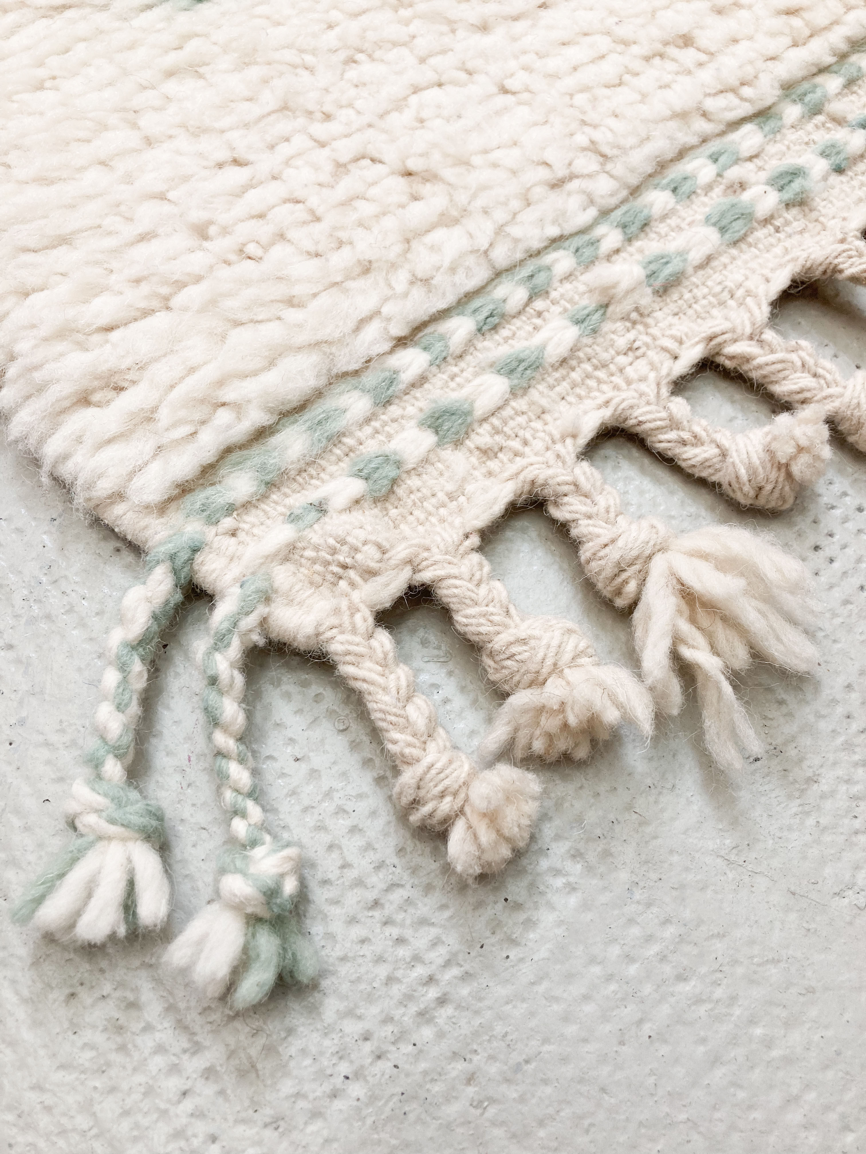 Contemporary moroccan berber carpet beni ouarain with colorful patterns