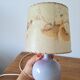 Blue ceramic ball lamp