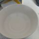 Large white salad bowl with blue flowers