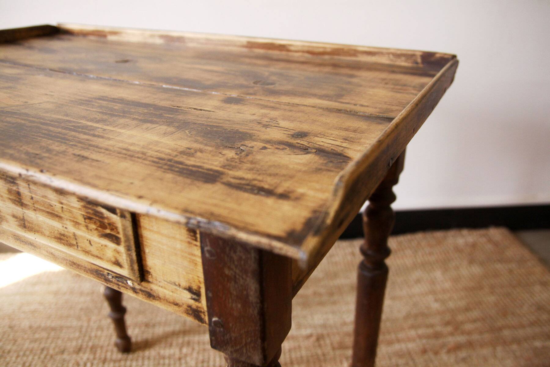 Old wooden desk