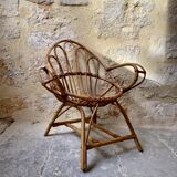 Rattan armchair for children