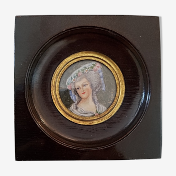 Portrait miniature Madame de Lamballe