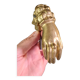 Antique gilt bronze door knocker – Stylized hand