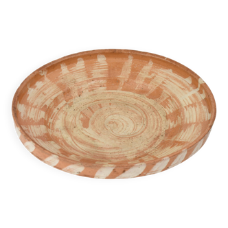 Antique French terracotta glazed bowl