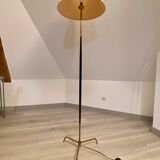 Floor lamp metal brass year 50 design Lunel / vintage
