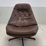 Vintage Danish Reclining Lounge Chair By Madsen & Schübel, 1970S