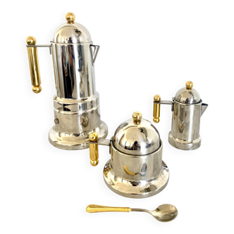 Kontessa coffee service by Vev Vigano from the 1980s.