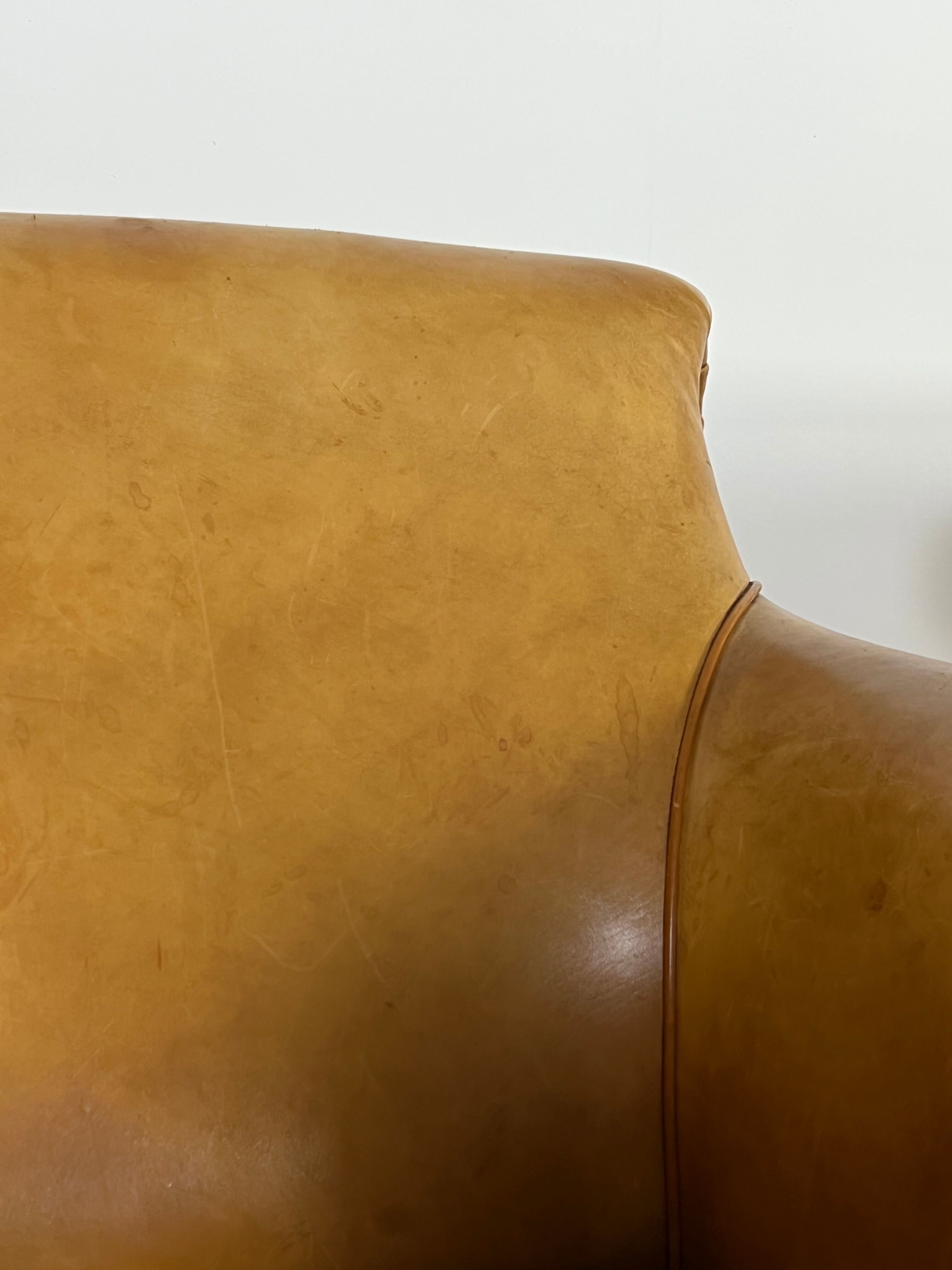 Ensemble de 2 fauteuils club en cuir