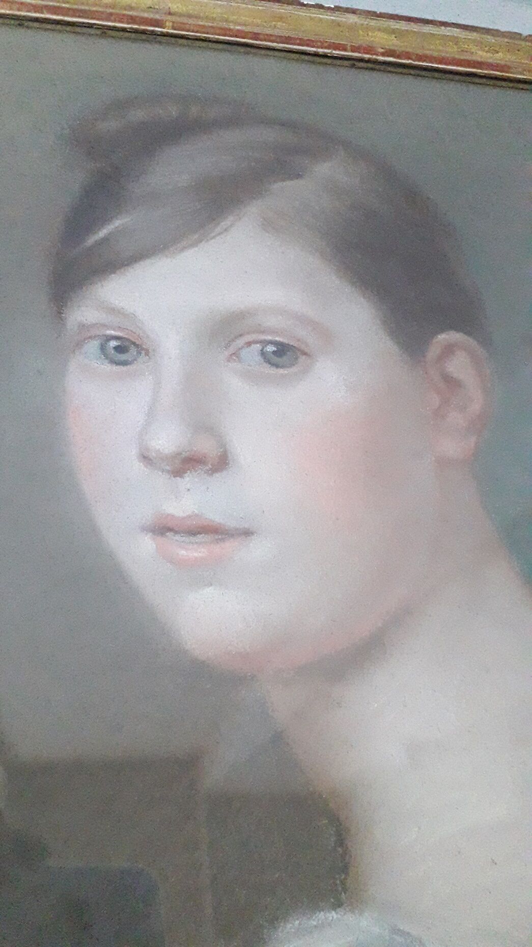 Pastel portrait painting