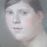 Pastel portrait painting