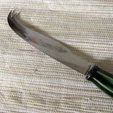 Stainless steel and ceramic cheese knife