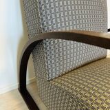 Fully restored Vintage Armchair by Jindrich Halabala model H-70 from Czechoslovakia 1950’s