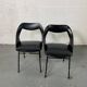 Paire de fauteuils Louis Paolozzi noir
