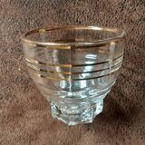 Set of 6 crystal digestive glasses