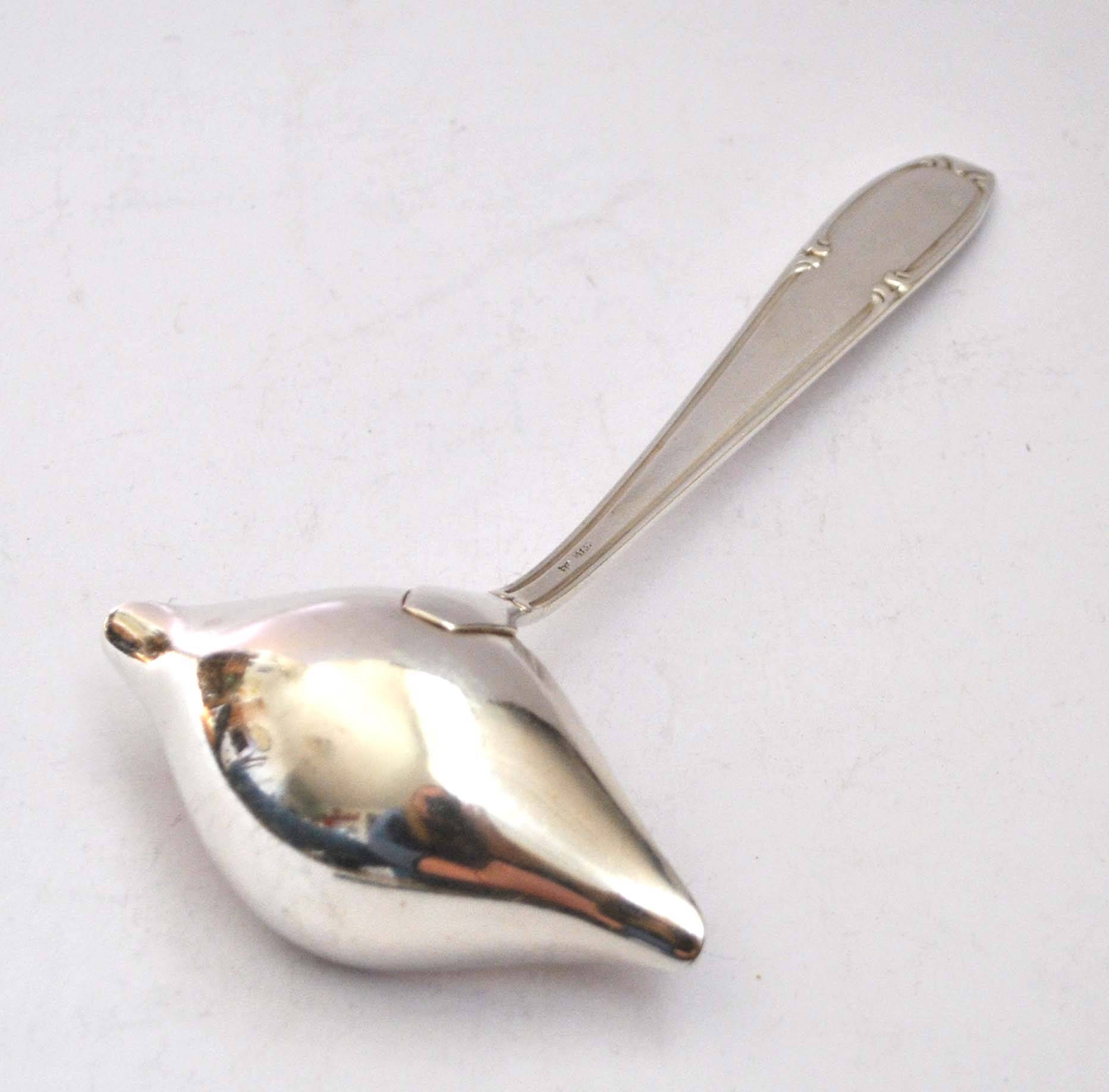 Sauce spoon Fat / lean ladle Silver metal service SFAM 18cm
