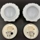 Pair of shell wall sconces from Glasshutte Limburg