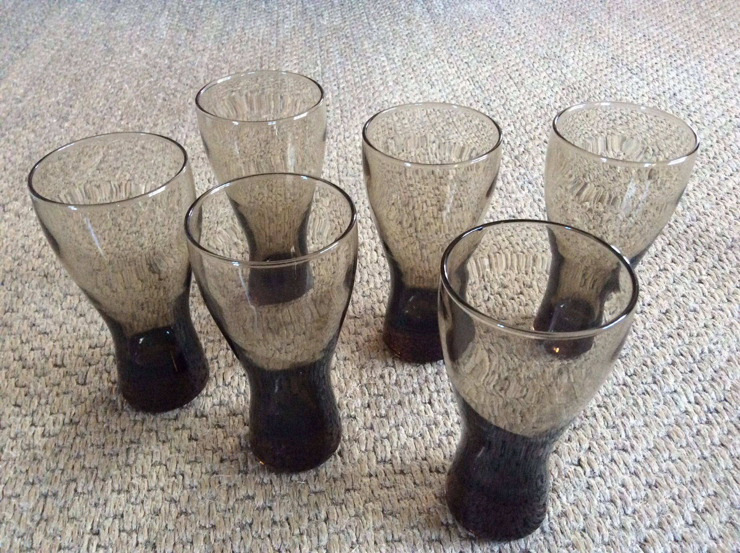 Series of 6 glasses