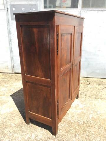 Old rustic farmhouse cabinet in fruit wood