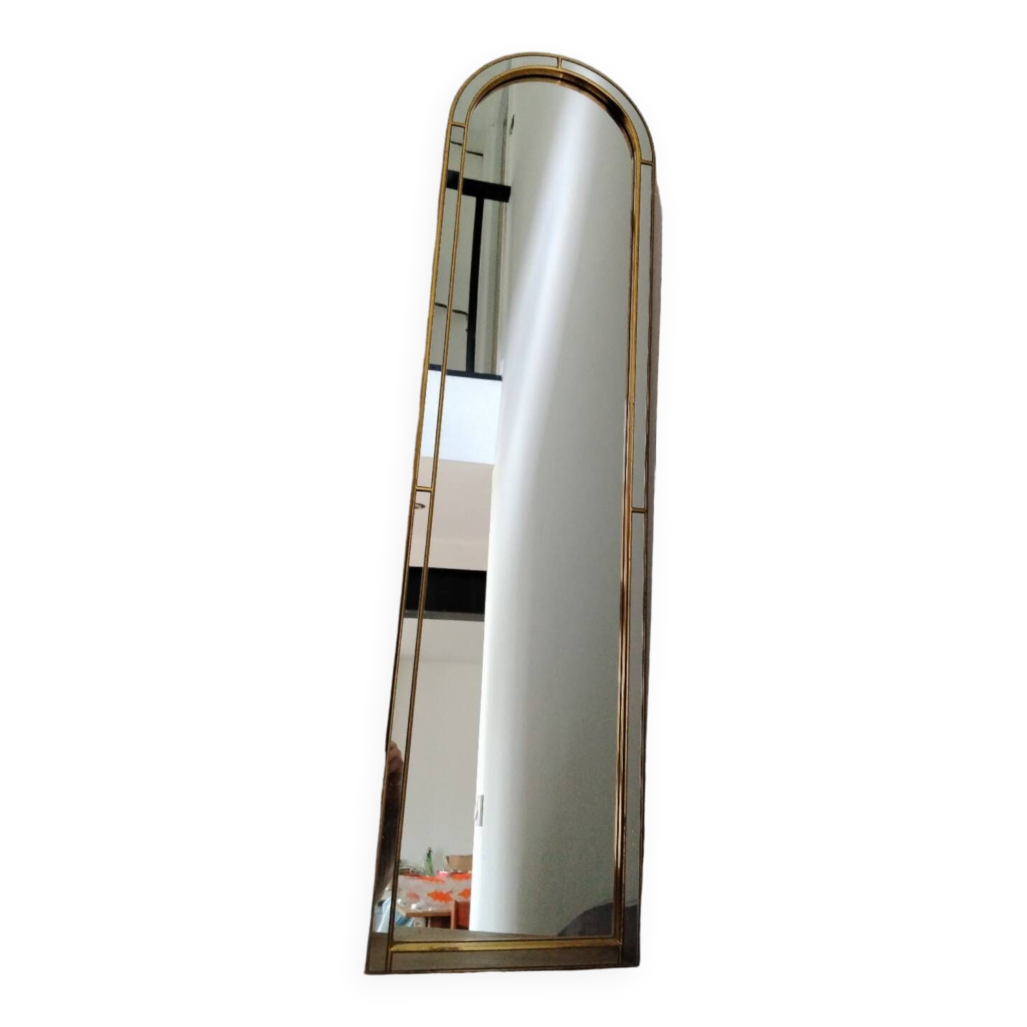 Large Vintage Deknudt Hollywood Regency Mirror