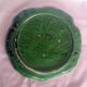 Majolica cabbage dish leaf green ceramic plate marked secla portugal