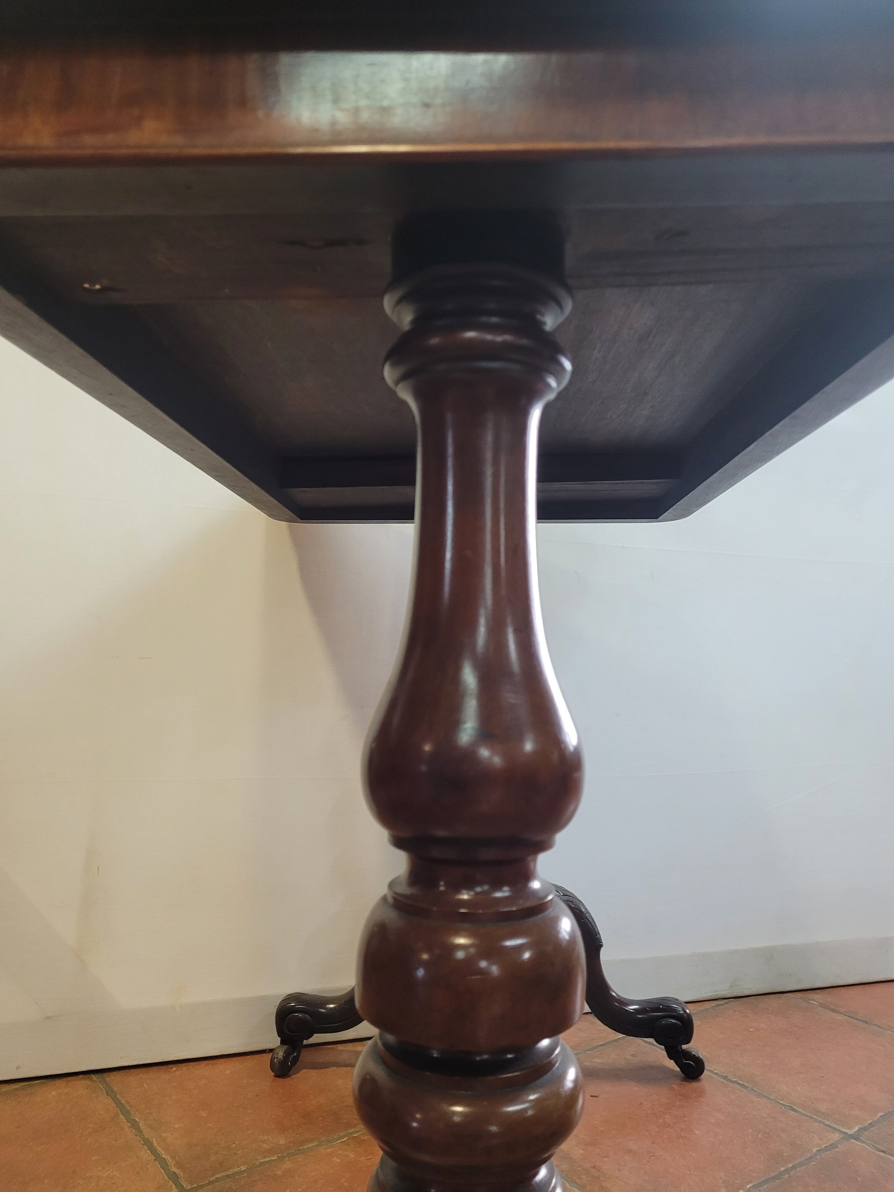 Antique mahogany bistro table