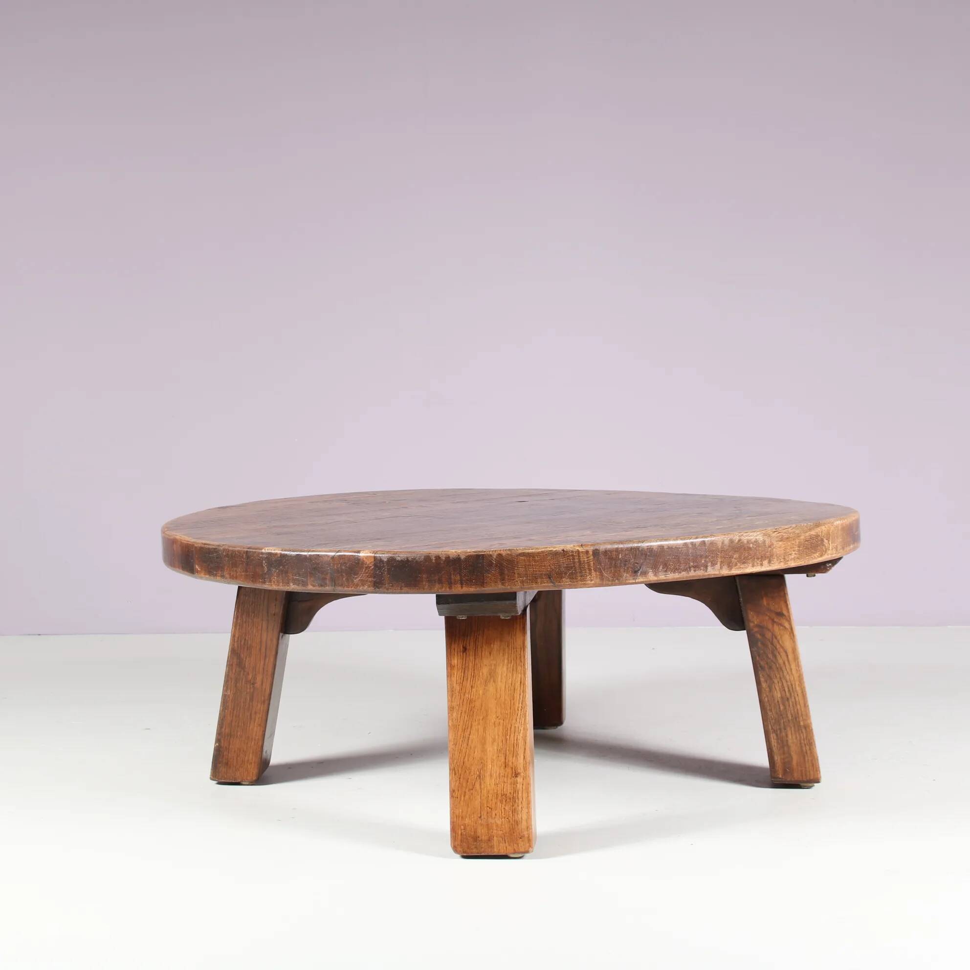 1970s Brutalist coffee table from the Netherlands