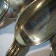 Silver metal coffee spoons