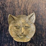 Brass cat's head