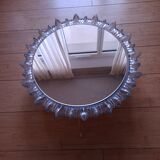 1970s mirror with glass frame