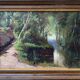 Painting made in oil on wooden panel