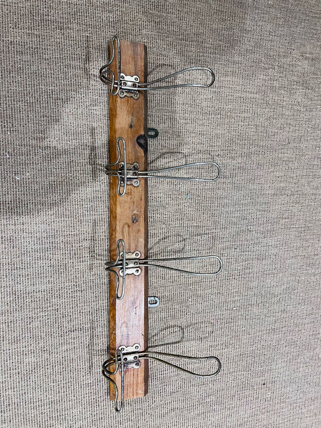 School hooks wood and metal