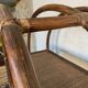 Vintage rattan bookcase 70s