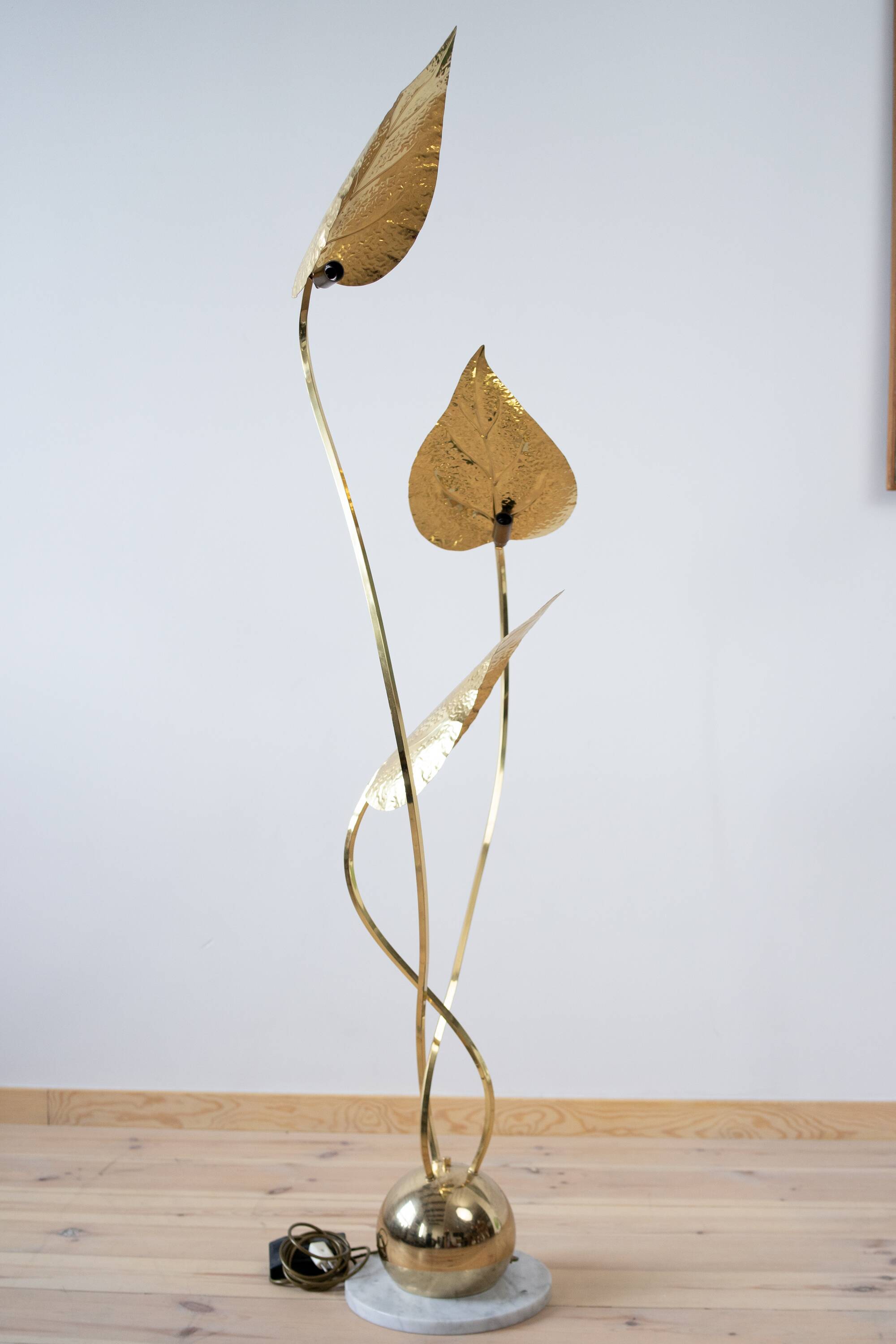 Brass Floor Lamp style Tommaso Barbi