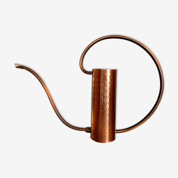 Hammered copper watering can