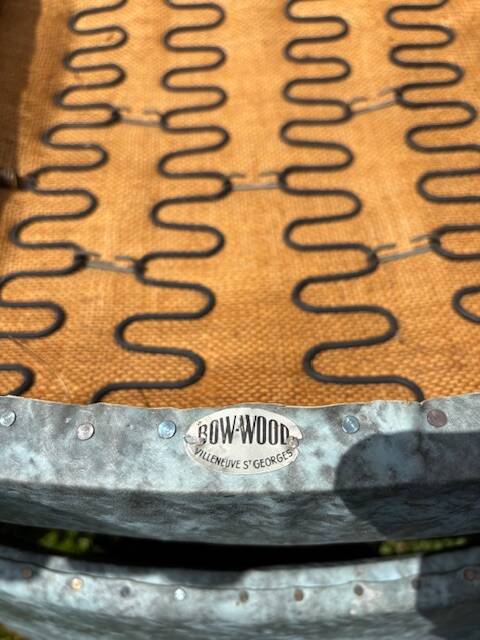 Pair of 2 Steiner Bow Wood chairs from the 1950s.