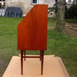Secretaire with a key from the 1960s / 70s, Denmark, teak wood