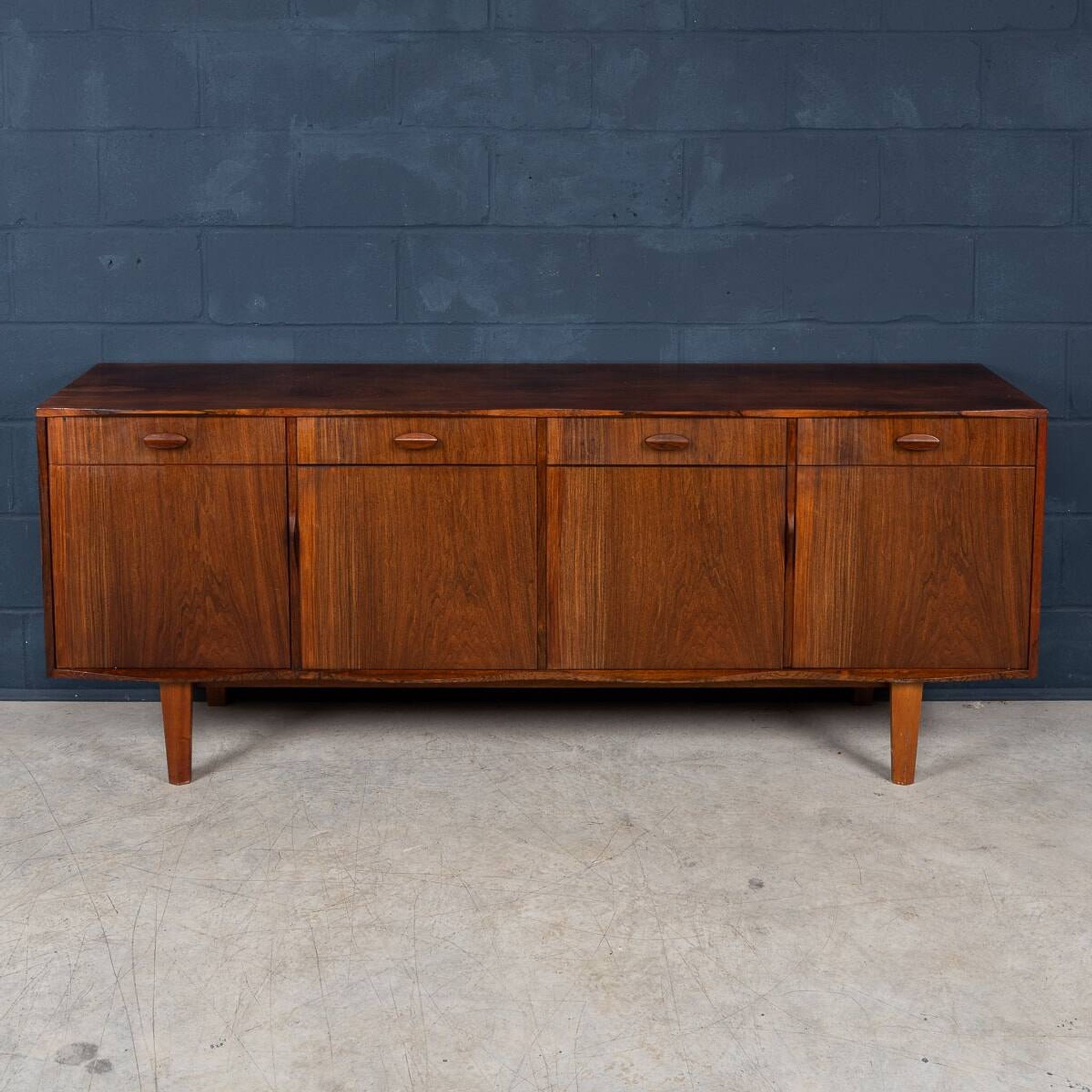 20thC ENGLISH ROSEWOOD SIDEBOARD BY GORDON RUSSELL c.1967