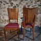 Art Deco dining chairs in French oak – set of 6, 1930s