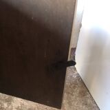 Wooden and marble bedside table